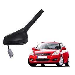 Auto Pearl Black Mount Rubber Mast Flexible Car Roof Antenna with Anti-Theft Design For Maruti Suzuki SwiftT2-image-71