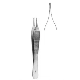 Alis 10cm/ 4 inch Adson Tissue 1: 2 Teeth, A-GEN-219-10-image-34