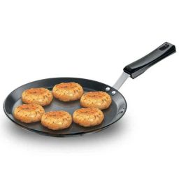 Hawkins Futura 26cm Aluminium Black Hard Anodised Flat Tawa with Plastic Handle, HK-KW-L56-picture-40