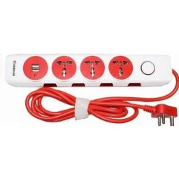 Goldmedal 2m 2100mA 240V 4x4 Power I-Design Extension Board with Dual USB Port, 205105-picture-13