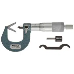 Mitutoyo 25-40mm Ratchet Stop V-Anvil Micrometer for 3 Flutes Cutting Head, 114-103-picture-11