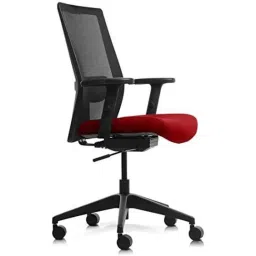 Wipro Adapt Polypropylene Rich Red Medium Back Ergonomic Office Chair with Adjustable Arms, EADM8013143024-picture-9