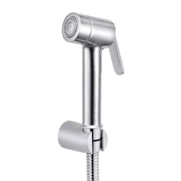 Joyway Micro Brass Chrome Finish Silver Health Faucet with 1m Flexible Tube &a; Wall Hook-43