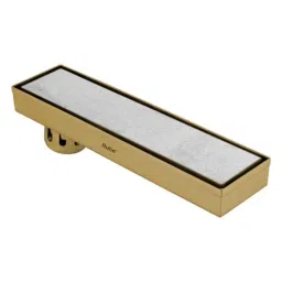 Ruhe 18x3 inch Stainless Steel 304 Yellow Gold PVD Coated Marble Insert Shower Drain Channel, 16-0218-02-picture-21