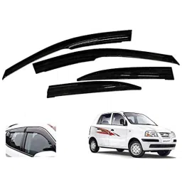 Auto Pearl 4 Pcs ABS Window Door Visor Set for Hyundai Santro Xing, Size: S-36