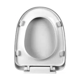 Elegant Casa EC-2156 46x34cm Polypropylene White Soft Closing Toilet Seat Cover-image-89