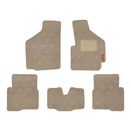 Elegant Jewel 5 Pcs Polypropylene &a; Non Woven Anthra Carpet Car Floor Mat Set for Volkswagen Vento-picture-4