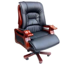 Arko Black Wooden Medium Back Adjustable Knee Tilt||Torsion Bar Executive Chair, A-88-image-90