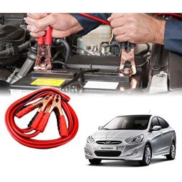 Auto Pearl 500Amp 6ft Red Car Auto Battery Booster Jumper Cables with Alligator Wire Clamp for Accent, Size: Free-44