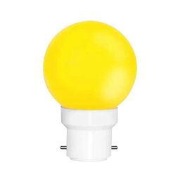 Fybros Nuit 0.5W Polycarbonate Yellow Round LED Bulb, FLS5442A (Pack of 10)-34