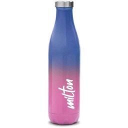 Milton 365ml Steel Pink &a; Blue Hot &a; Cold Water Bottle, Prudent-350-picture-13