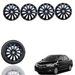 Auto Pearl 4 Pcs 14 inch Black Press Fitting Wheel Cover Set for Toyota Etios-picture-9