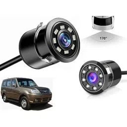 Auto Pearl 8 LED Black Waterproof &a; Shockproof HD Night Vision Car Reverse Parking Camera for Tata Sumo Grande-picture-33