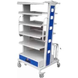 Mahabir Furniture 80x90x60cm Iron Leppro Hospital Trolley-image-42