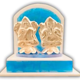 INTERNATIONAL GIFT 99.9 Silver Laxmi Ganesh God Idol Statue with gift box Decorative Showpiece-7.5 cm-image-11