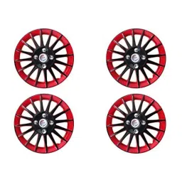 Auto Pearl 4 Pcs 12 inch ABS &a; Plastic Red &a; Black Press Type Fitting Car Wheel Cover Set for Tata Nano Genx-image-8