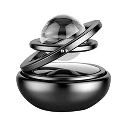 Autobizarre Black Metal Solar Powered Rotating Crystal Air Freshener for Car Interior Decoration-38