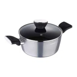 Bergner Carbon TT 20cm 2.6L Metallic Grey Non Stick Foged Aluminium Casserole with Glass Lid, BG-9232-SL-picture-7