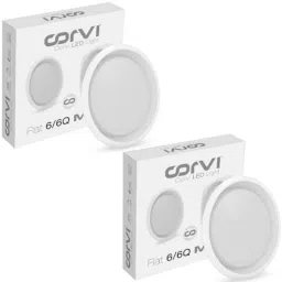 Corvi Flat 6 15W 4000K White Round LED Panel Light, HPCA34206 (Pack of 2)-image-44
