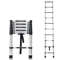 Corvids 10 Step 9.5ft Aluminium Foldable Telescopic Ladder, CALT-029-image-38