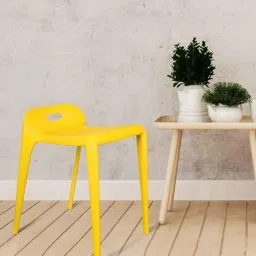 Rose Mars Cafe Plastic Yellow Chair Set without Arm for Cafe, Dining, Restaurant &a; Banquet-image-97