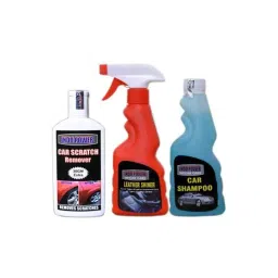 Indopower Ff741 Car Care 250ml Leather Shiner Spray, 250ml Car Shampoo &a; 100g Scratch Remover Kit, AHh743-image-36