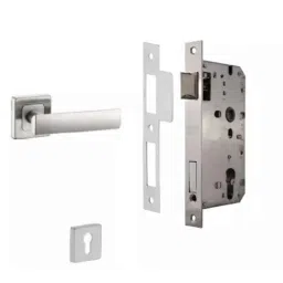 Dorset ML Series Eden Stainless Steel Door Handle Lock Set with Mortise Latch (Pack of 2)-image-46