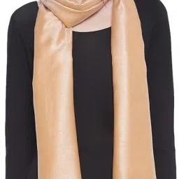 Solid Cotton Blend Women Yellow Stole-image-30