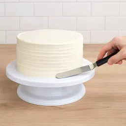 jimshi Cake Decorating Turntable, Rotating Cake Stand for Decorating 11" Cake Spinner Plastic Cake Server image 3