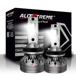 AllExtreme H4 2 Pcs 120W 6500K Aluminium Headlight Bulbs Set with N37 LED Chip for SUV, Truck &a; Sedan, A500-N37_H4-19