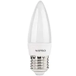Wipro Garnet E27 3W Plastic Cool White Frosted Candle LED Bulb, N35001 (Pack of 10)-picture-47