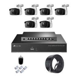TP-Link VIGI C340I 4MP Outdoor Network IP Combo Kit with 8 Channel NVR, 6 Cameras, 10 Port POE Switch, D-LINK 100M LAN Cable &a; Connectors-38