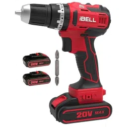 iBELL 20 VDC 1500mAh Red Brushless Impact Driver Drill with 6 Months Warranty, IBL BM18-60-41