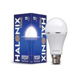 Halonix Prime 15W 6500K B22 White Rechargeable Emergency Inverter LED Bulb-29