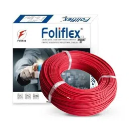 Foliflex Plus 6 Sqmm Red Single Core FR Multistrand PVC Flexible Wire, Length: 90 m-image-24
