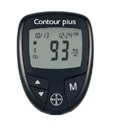 Bayer Contour Plus 250 Memory Black Glucometer with 25 Test Strips &a; 5 Lancets-38