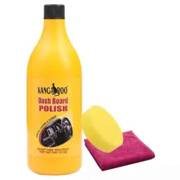 Kangaroo DB_1L 8Inch 1 L Liquid Esemi Liquid 1 Micro Fiber Cloth + 1 Foam Applicators 15mm Standard Leather 1L Dashboard &a; Leather Polish-picture-41