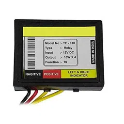 AOW Universal Bike Hazard Flasher, Waterproof 16 Patterns Flasher Relay for LED/Bulb Indicators f-29-29