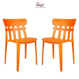 Rose Aux 41x44x81cm Orange Medium Back Plastic Chair (Pack of 2)-image-56