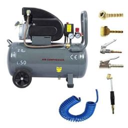 Imported AC50C-NM 2HP 50 Litre Oil Free Air Compressor &a; PU Pipe with 5 Pcs Air Inflator Set-picture-32