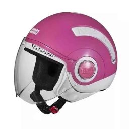 Studds Nano 560 Plastic White &a; Pink Open Face Open Face Helmets, Size: Small-picture-10
