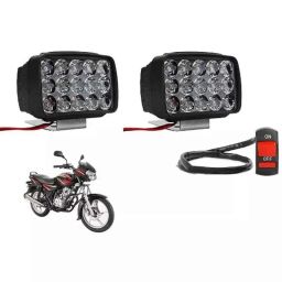 Cartronics 15 LED 2 Pcs Fog Light Set with On/Off Switch for Bajaj Discover 125-picture-28