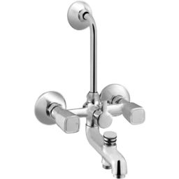 IRIS DIXY Brass Chrome Finish 3 in 1 Telephonic Wall Mixer with Band-28