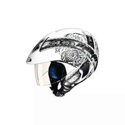 Studds Marshall D4 Decor Plastic White Open Face Helmets, Size: 600 mm-picture-49