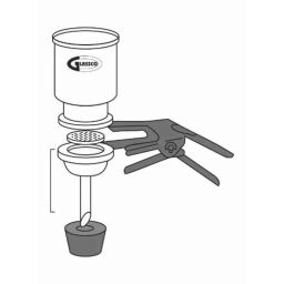 Glassco Borosilicate Glass Funnel, Capacity: 300ml, 258.245.01-51