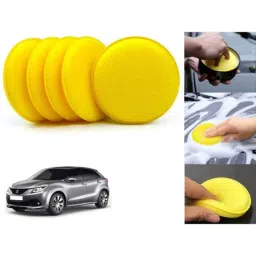 Auto Pearl Polyurethane Beige Washing &a; Waxing Polish Foam Sponge for Baleno New 2015-2019 (Pack of 5)-picture-35