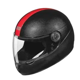 Studds Chrome Elite Expanded Polystyrene Black With Red Strip Full Face Full Face Helmet, Size: Xtra Large-picture-33