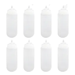 Singhal 8 Pcs 150ml Plastic Squeeze Dispenser Bottle Set with Cap, SB010-picture-24