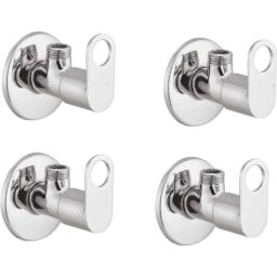 IRIS Prime Brass Chrome Finish Angle Cock (Pack of 4)-20
