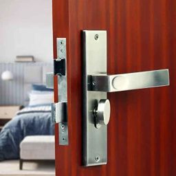 Voltizi Fasino 8 inch Stainless Steel Matt Finish Cylindrical Mortise Door Lock Handle Set-image-98